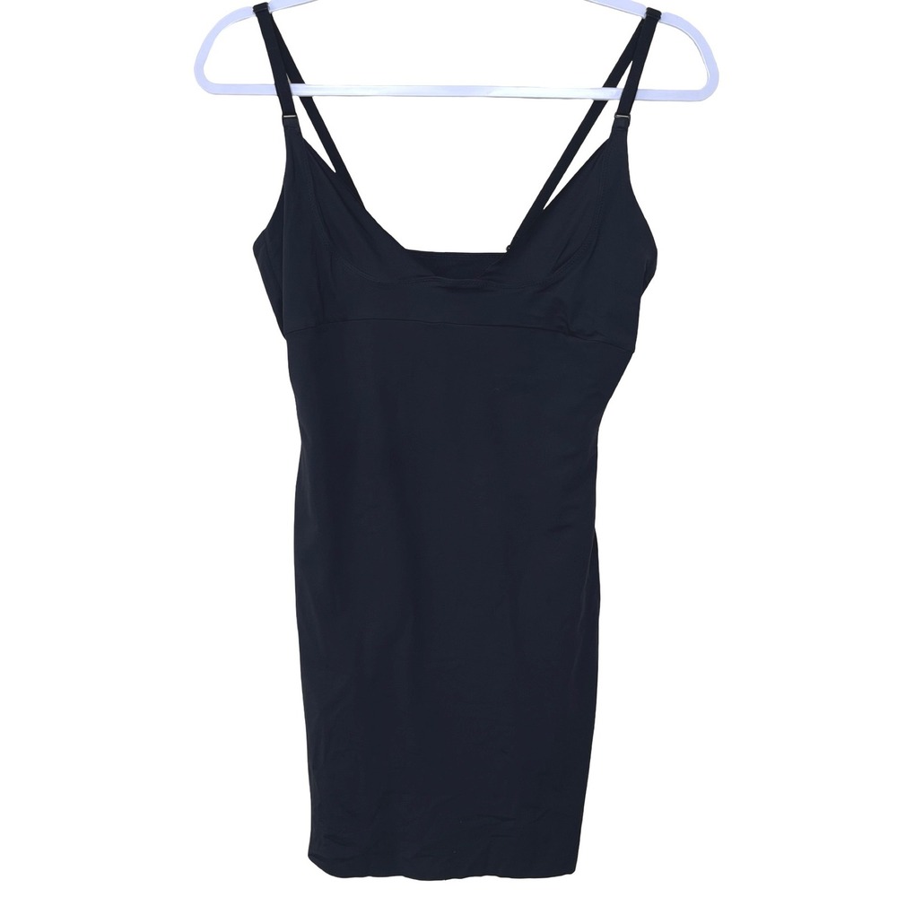 Flexees by Maidenform Wear Your‎ Own Bra Black Shapewear Slip Dress XL 2541 Firm